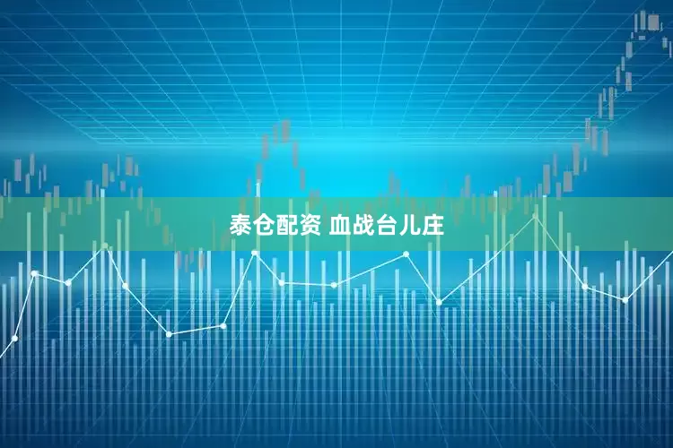 泰仓配资 血战台儿庄