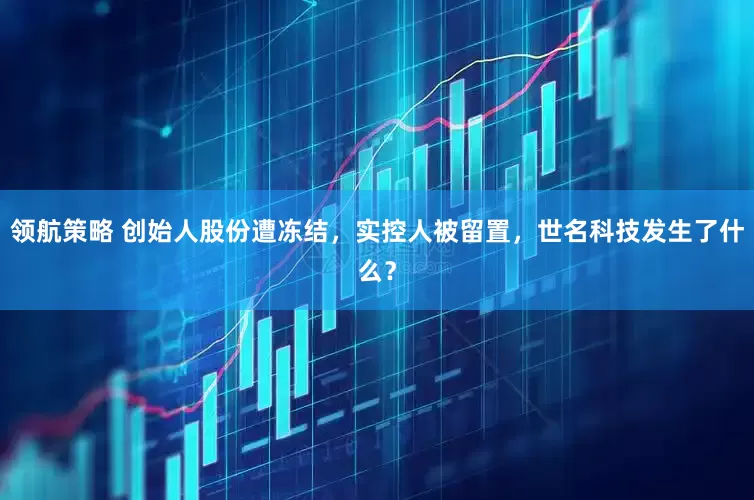 领航策略 创始人股份遭冻结，实控人被留置，世名科技发生了什么？